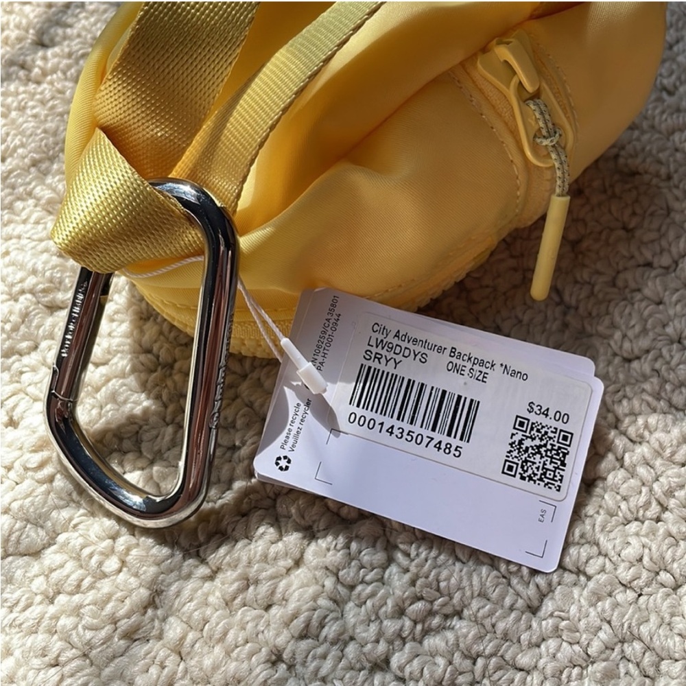 Lululemon Sunray Yellow City Adventurer Backpack Nano - Picture 4 of 16